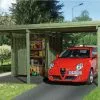 Weka Carport En Bois PLUS (5x4) -Abri et rangement boutique 60752425000 1