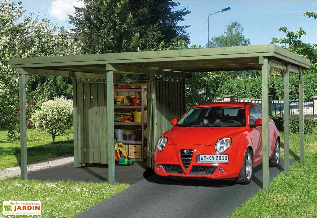Weka Carport En Bois PLUS (5x4) 3 Weka Carport En Bois PLUS (5x4)