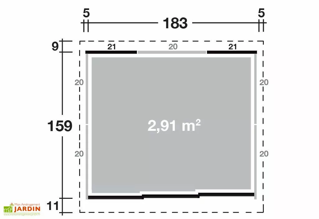Takubo Abri De Jardin Métal Yokohama (183x159) 4 Takubo Abri De Jardin Métal Yokohama (183x159) – Image 2