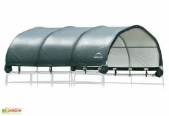 Shelter Logic Toiture Souple Pour Enclos Animaux En Polyéthylène 13,7 M² -Abri et rangement boutique abri animaux box chevaux souple acier bache polyethylene 1