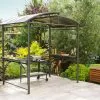 Dcb Garden Abri Pour Barbecue En Aluminium Et Polycarbonate 150 X 240 Cm -Abri et rangement boutique abri barbecue 0