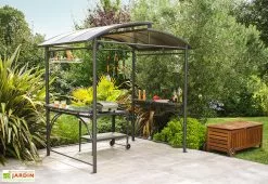 Dcb Garden Abri Pour Barbecue En Aluminium Et Polycarbonate 150 X 240 Cm