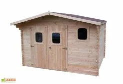 Habrita Abri De Jardin En Bois Douglas 28 Mm – 15,28 M² : 4,01 X 3,81 M -Abri et rangement boutique abri bois douglas 28mm 15m2 dommar habrita