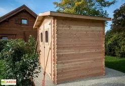 Habrita Abri De Jardin En Bois Douglas 28 Mm – 6,33 M² : 2,19 X 2,89 M -Abri et rangement boutique abri bois douglas 28mm 5m2 dommar habrita