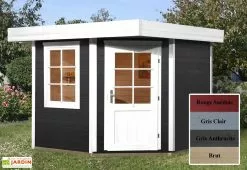 Weka Abri Design Fides 1 (Plusieurs Tailles) 28mm -Abri et rangement boutique abri bois fides gris anthracite 1