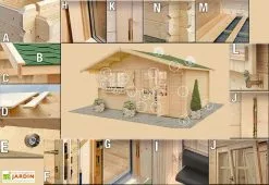 Galanis Abri De Jardin Bois Laurier 17 - 19,8 M² -Abri et rangement boutique abri bois galanis 6