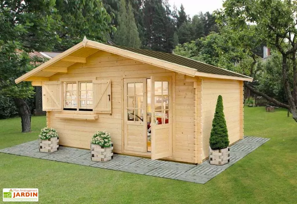 Galanis Abri De Jardin Bois Sapin 17 (446x446x263) 44 Mm 3 Galanis Abri De Jardin Bois Sapin 17 (446x446x263) 44 Mm