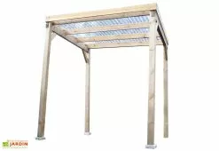 Habrita Tonnelle Autoportée Carport En Bois Autoclave Toit Plat 200x200cm 9 Habrita Tonnelle Autoportée Carport En Bois Autoclave Toit Plat 200x200cm -Abri et rangement boutique abri buches bois 1
