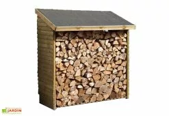 Habrita Abri Bûches En Bois (86x188x187) -Abri et rangement boutique abri buches bois 4