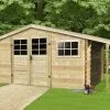 Solid Abri De Jardin P88904 28mm (388x298) -Abri et rangement boutique abri de jardin bois brut double porte
