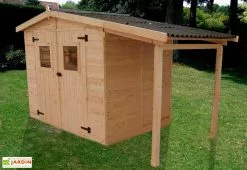 Habrita Abri De Jardin Bois Eden + Bûcher (336x160)