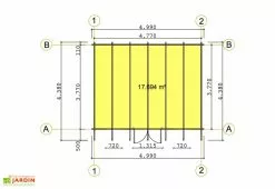 Eurovudas Abri De Jardin Bois Oxford (499x399x256) 8 Eurovudas Abri De Jardin Bois Oxford (499x399x256) -Abri et rangement boutique abri de jardin en bois oxford 2