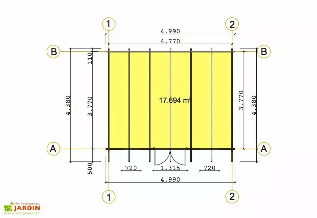Eurovudas Abri De Jardin Bois Oxford (499x399x256) 5 Eurovudas Abri De Jardin Bois Oxford (499x399x256) – Image 3