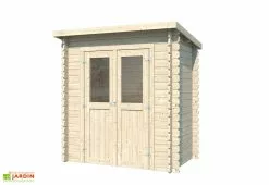 Eden Partenaire Jardin Abri De Jardin En Bois D’épicéa FSC – 230 X 120 X 204 Cm -Abri et rangement boutique abri de jardin en madriers de bois