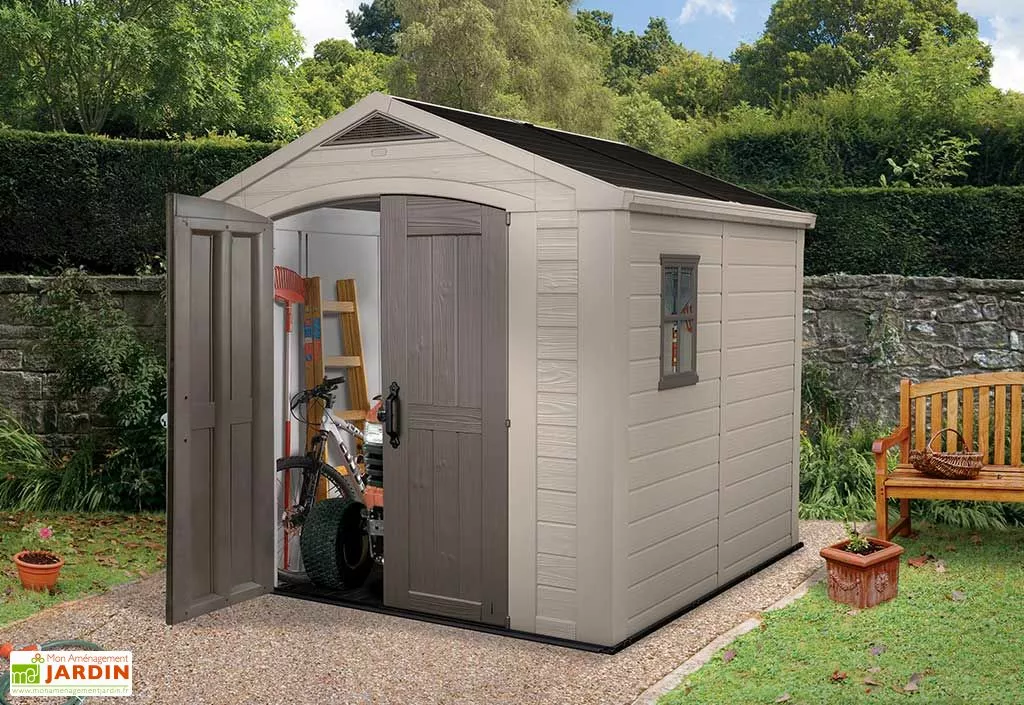 Keter Abri De Jardin Résine Sydney 88 257x255x243cm 6,6m² 3 Keter Abri De Jardin Résine Sydney 88 257x255x243cm 6,6m²