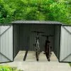 Givex Abri De Jardin En Acier Galvanisé Pour Vélos – 2,86 M² -Abri et rangement boutique abri de jardin velo acier