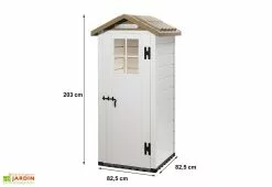 Garofalo Abri De Jardin Mural En PVC Evo 80 Beige (82x82cm) 9 Garofalo Abri De Jardin Mural En PVC Evo 80 Beige (82x82cm) -Abri et rangement boutique abri habrita dimensions 3