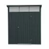 Abri De Jardin En Acier Galvanisé Duramax Modern 4 M² Gris Anthracite