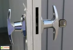 Abri De Jardin En Acier Galvanisé Duramax Modern 4 M² Gris Silver -Abri et rangement boutique abri jardin acier galvanise duramax modern 6x5 gris 4