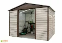 Yardmaster Abri De Jardin Acier Galvanisé Taupe Marron 237 X 303 Cm 7,18 M²