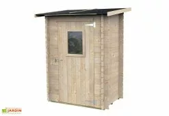 Alce Living Abri De Jardin Adossable En Bois De Pin Brut Hobby - 146 X 98 X 197 Cm