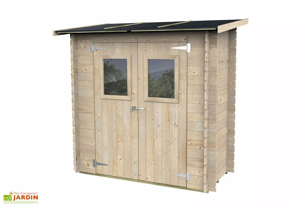 Alce Living Abri De Jardin Adossable En Bois De Pin Brut Hobby - 198 X 98 X 197 Cm 3 Alce Living Abri De Jardin Adossable En Bois De Pin Brut Hobby - 198 X 98 X 197 Cm