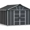 Canopia Abri De Jardin En Polycarbonate Et Aluminium Yukon 11 M² -Abri et rangement boutique abri jardin alu pvc gris yukon 705159 palram