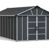 Canopia Abri De Jardin En Polycarbonate Et Aluminium Yukon 20 M² - Gris 1 Canopia Abri De Jardin En Polycarbonate Et Aluminium Yukon 20 M² - Gris -Abri et rangement boutique abri jardin alu pvc gris yukon 705685 palram