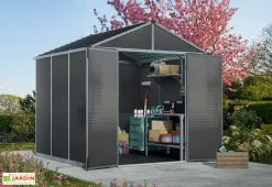Canopia Abri De Jardin En Aluminium Et Polycarbonate 227 Cm – Rubicon Anthracite