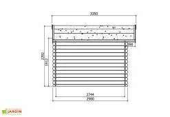 Solid Abri De Jardin Bois Chimay 28 Mm (358x298) Traité En Option 9 Solid Abri De Jardin Bois Chimay 28 Mm (358x298) Traité En Option -Abri et rangement boutique abri jardin bois 28 mm 3 2