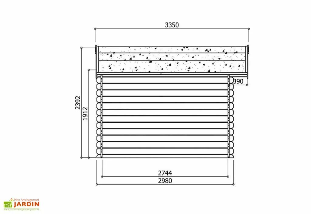 Solid Abri De Jardin Bois Chimay 28 Mm (358x298) Traité En Option 6 Solid Abri De Jardin Bois Chimay 28 Mm (358x298) Traité En Option – Image 4