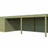Gardenas Abri De Jardin En Bois Traité Autoclave Avec Auvent - 26,8 M² 1 Gardenas Abri De Jardin En Bois Traité Autoclave Avec Auvent - 26,8 M² -Abri et rangement boutique abri jardin bois auvent cabane