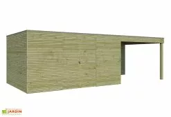Gardenas Abri De Jardin En Bois Traité Autoclave Avec Auvent