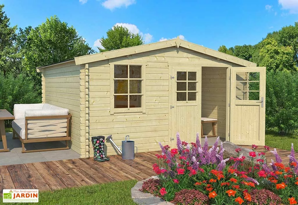 OLG Abri De Jardin En Bois D’épicéa Brut 16 M² - Bekky 3 OLG Abri De Jardin En Bois D’épicéa Brut 16 M² - Bekky