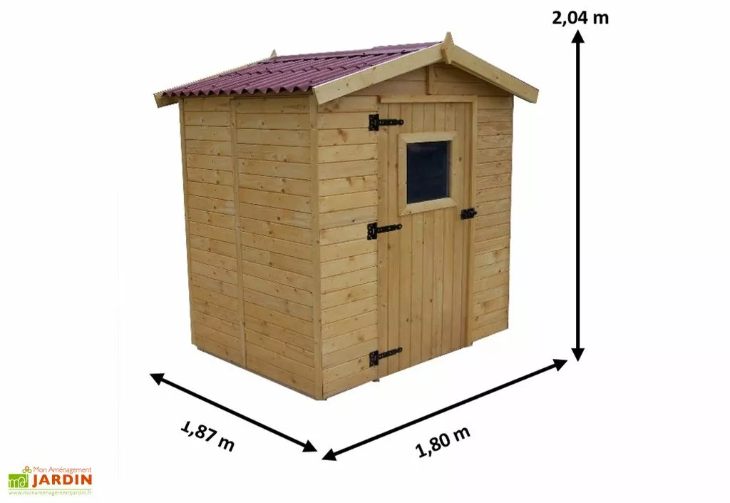 Habrita Abri De Jardin En Bois Eden 2,56 M² Ep. 16mm + Plancher 5 Habrita Abri De Jardin En Bois Eden 2,56 M² Ep. 16mm + Plancher – Image 3