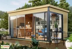 Lasita Abri De Jardin En Bois DâĂ©picĂ©a Brut Domeo 4 Plus (13 MÂČ)