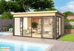 Lasita Abri De Jardin En Bois D’épicéa Brut Domeo 5 Plus (17 M²)