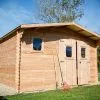 Habrita Abri De Jardin En Bois Douglas 28 Mm – 15,28 M² : 4,01 X 3,81 M -Abri et rangement boutique abri jardin bois douglas 28mm 15m2 dommar habrita