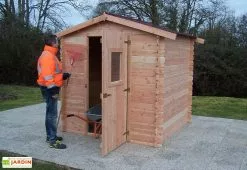 Habrita Abri De Jardin En Bois Douglas 20 Mm – 4,71 M² : 2,31 X 2,04 M -Abri et rangement boutique abri jardin bois douglas habrita 20mm