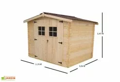 Habrita Abri De Jardin En Bois D’Épicéa Brut 6 M² 7 Habrita Abri De Jardin En Bois D’Épicéa Brut 6 M² -Abri et rangement boutique abri jardin bois epicea 6 16 m