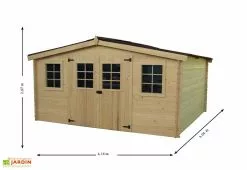 Habrita Abri De Jardin En Bois D’Épicéa Brut 12 M² -Abri et rangement boutique abri jardin bois epicea brut 12 m 2