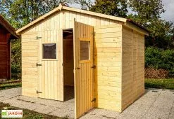 Habrita Abri De Jardin En Bois D’Épicéa Brut 6,6 M² -Abri et rangement boutique abri jardin bois epicea brut 6m 5