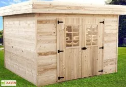 Habrita Abri De Jardin En Bois D’Épicéa Brut 7 M²