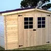 Habrita Abri De Jardin En Bois D’Épicéa Brut 9 M² -Abri et rangement boutique abri jardin bois epicea brut 9 m 2