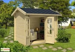 Lasita Abri De Jardin En Bois D’Épicéa Brut Alex Mini 4 M²