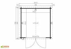 OLG Abri De Jardin En Bois D’Épicéa Brut Anny 4,76 M² 7 OLG Abri De Jardin En Bois D’Épicéa Brut Anny 4,76 M² -Abri et rangement boutique abri jardin bois epicea brut anny 476m 2