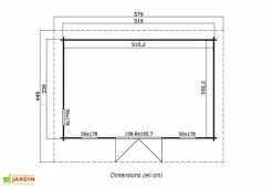 Lasita Abri De Jardin En Bois D’Épicéa Brut Barbados 2 (16 M²) -Abri et rangement boutique abri jardin bois epicea brut barbados 2 16 m 2