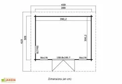 Lasita Abri De Jardin En Bois D’Épicéa Brut Barbados 3 (11 M²) -Abri et rangement boutique abri jardin bois epicea brut barbados 3 11 m 2