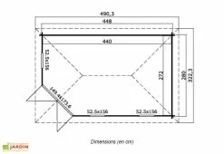 Lasita Abri De Jardin En Bois D’épicéa Brut Edinburgh 2 (11 M²) -Abri et rangement boutique abri jardin bois epicea brut edinburgh 2 11 m 2