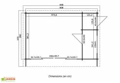 Lasita Abri De Jardin En Bois D’Épicéa Brut Java (22 M²) -Abri et rangement boutique abri jardin bois epicea brut java 22 m 2